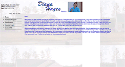 Desktop Screenshot of dianahayes.com