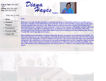 Tablet Screenshot of dianahayes.com